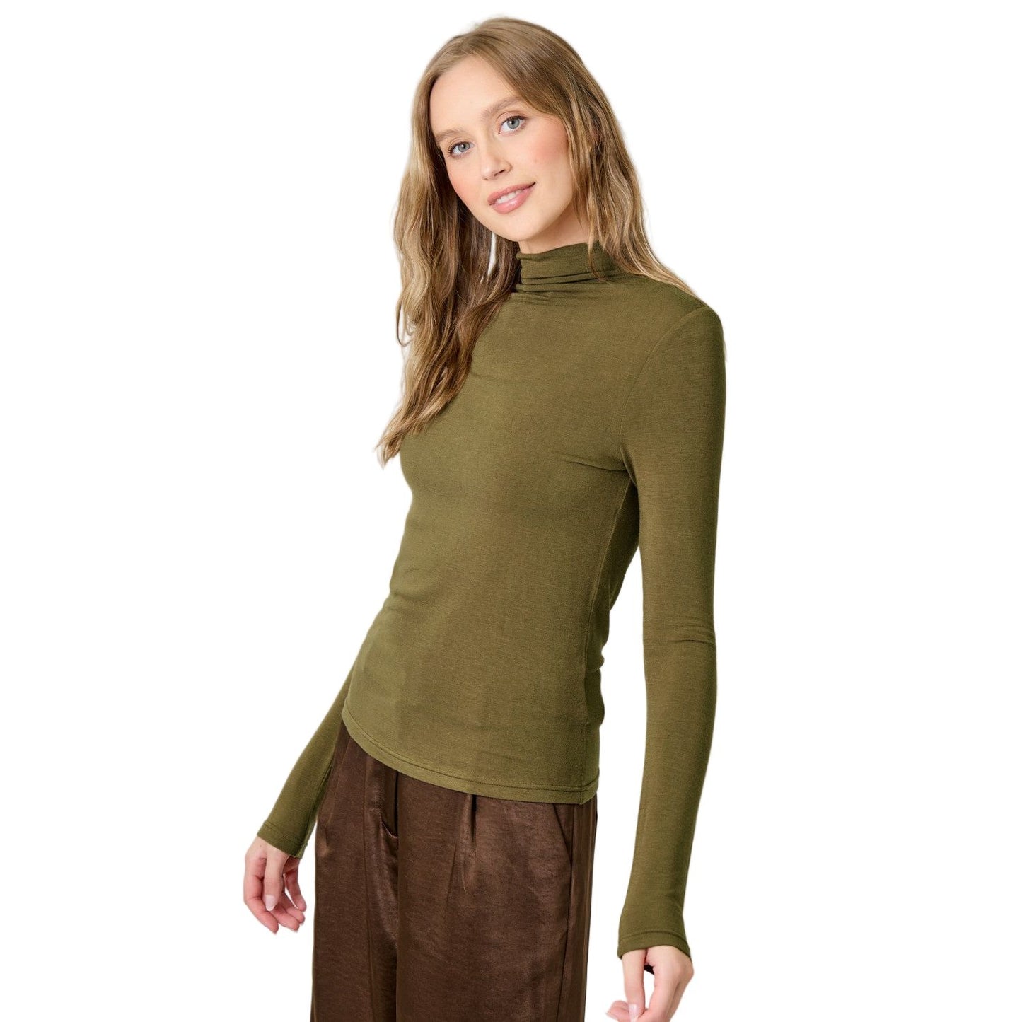Women's Essential Mock Neck Top 61274
