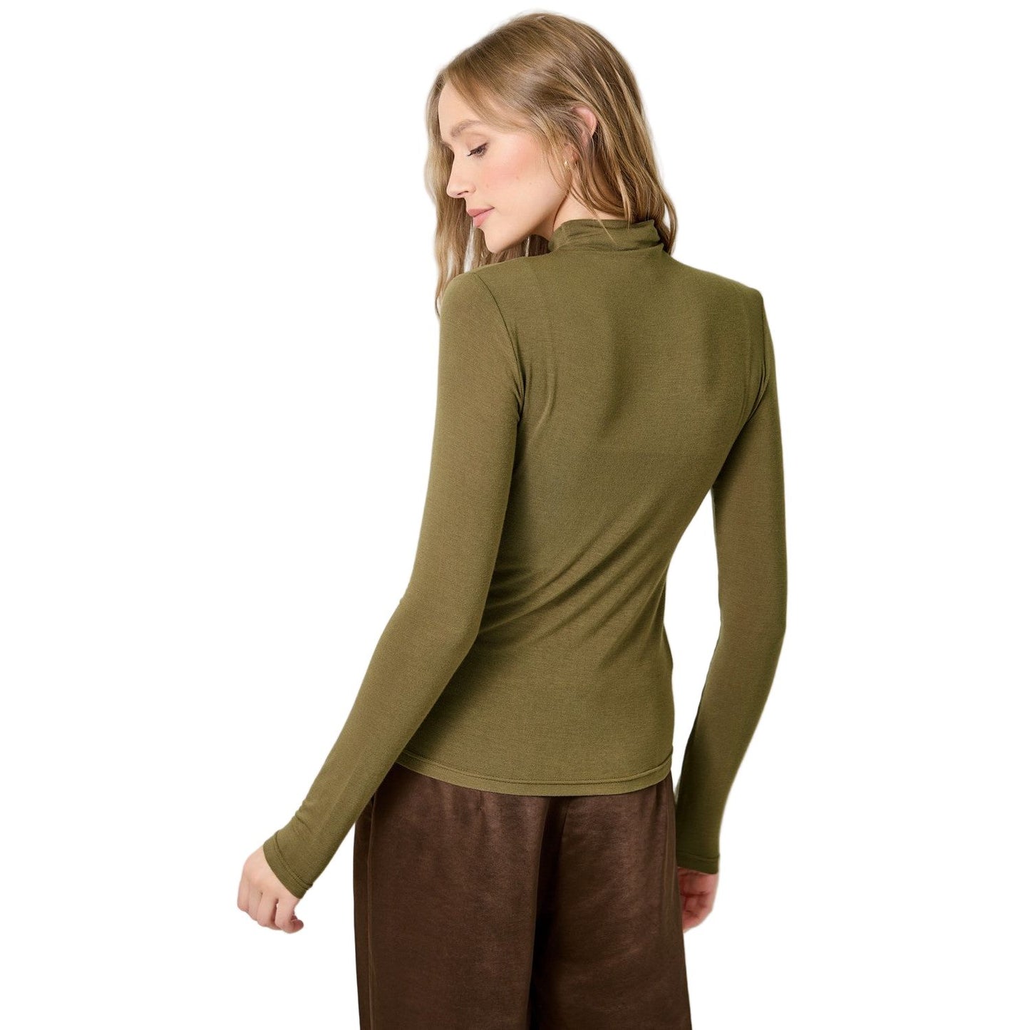 Women's Essential Mock Neck Top 61274