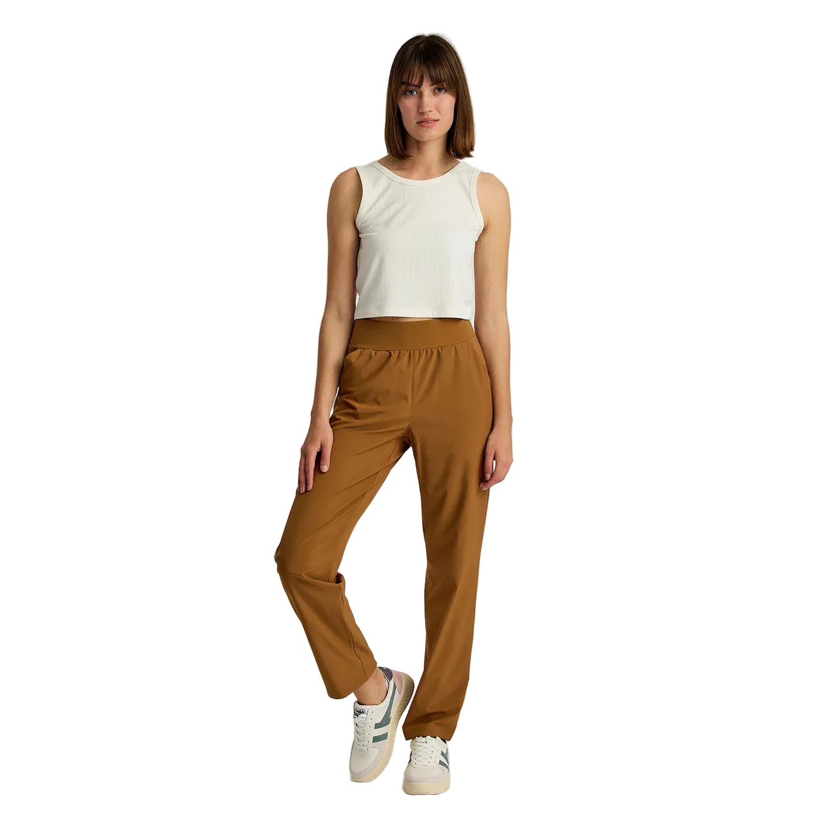 Women's Free Fly Sea Salt Ribbed Bamboo Tank Top WRIBT005