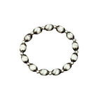 Women's Isac Handmade 10mm Oval Navajo Bead Stretch Bracelet