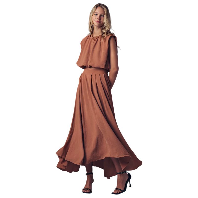 Women's Volume Sleeveless Tie Back Blouse 0069-1041 - Crazy House Western Wear