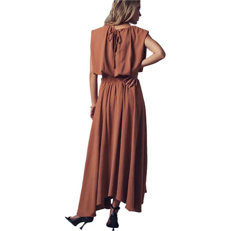 Women's Boho Maxi Skirt With Flowy Draped Design 0090-3919 - Crazy House Western Wear