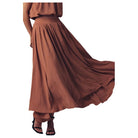 Women's Boho Maxi Skirt With Flowy Draped Design 0090-3919 - Crazy House Western Wear