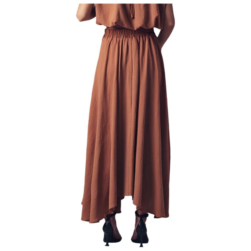 Women's Boho Maxi Skirt With Flowy Draped Design 0090-3919 - Crazy House Western Wear