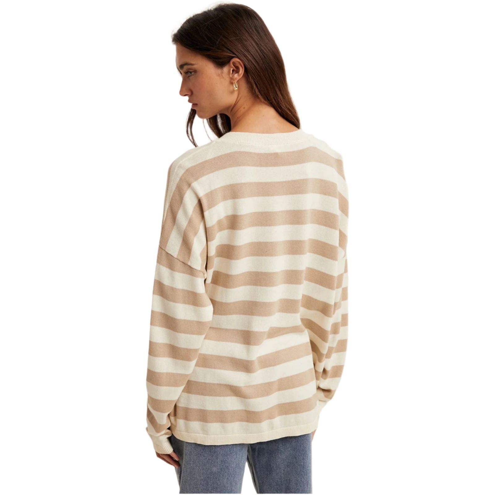 Women's Striped Lightweight Sweater WL25-11476 - Crazy House Western Wear