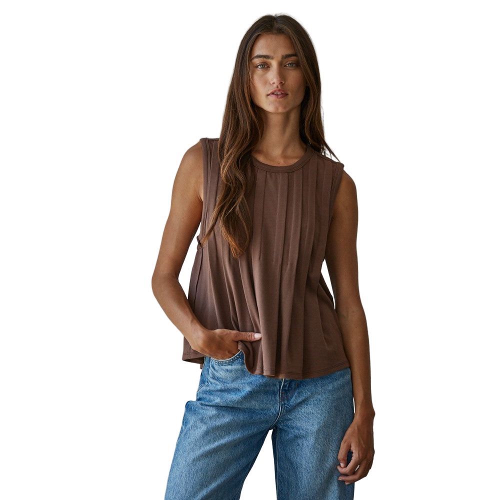 Women's Aura Pleated Front Top