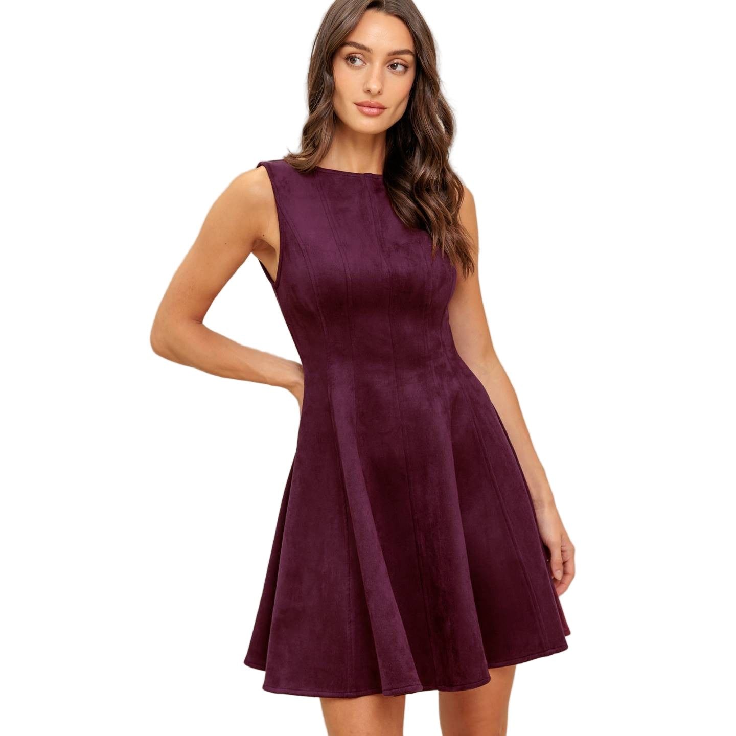 Women's Faux Suede Mini Dress ID22680