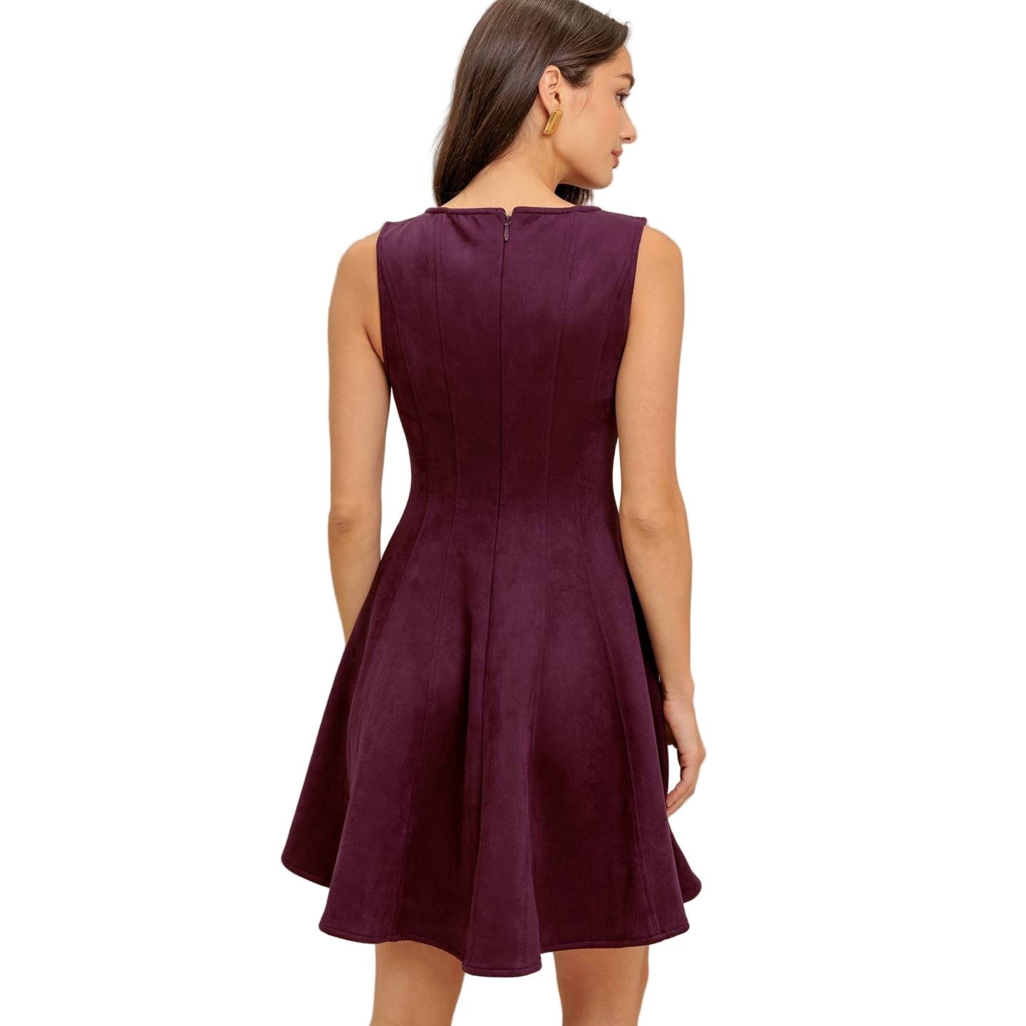 Women's Faux Suede Mini Dress ID22680