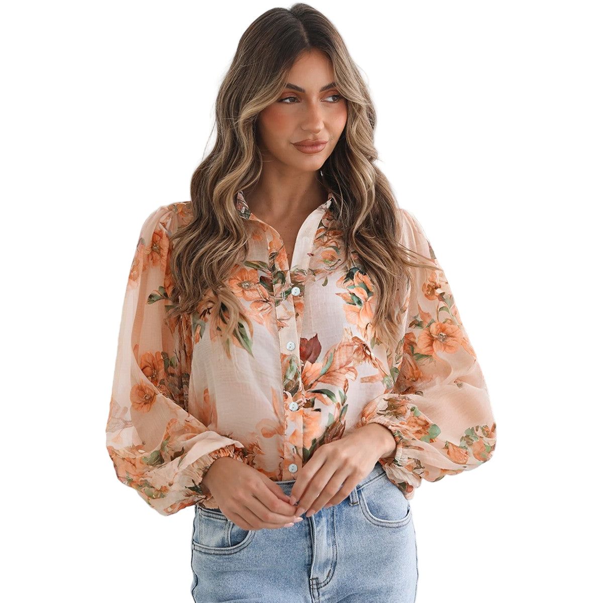 Women's Floral Blouse TY507458