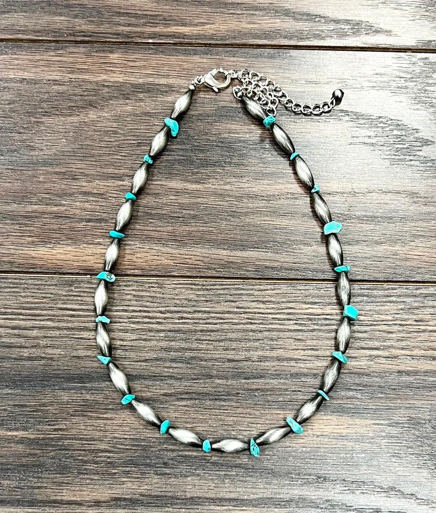 Women's Isac 18" Elongated Western Bead Necklace