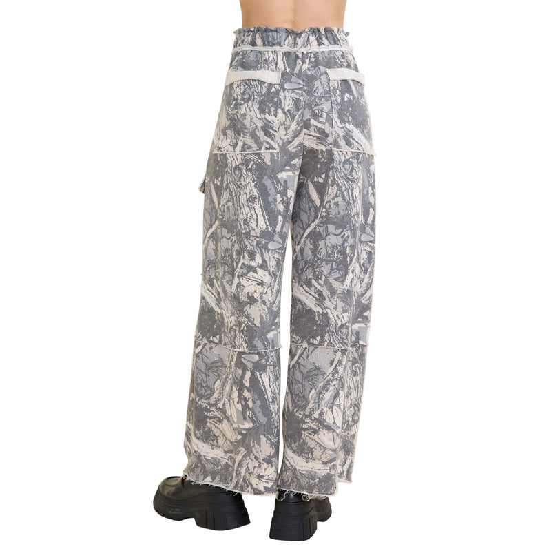 Women's Washed Tree Camo Cargo Pants HP5971P1