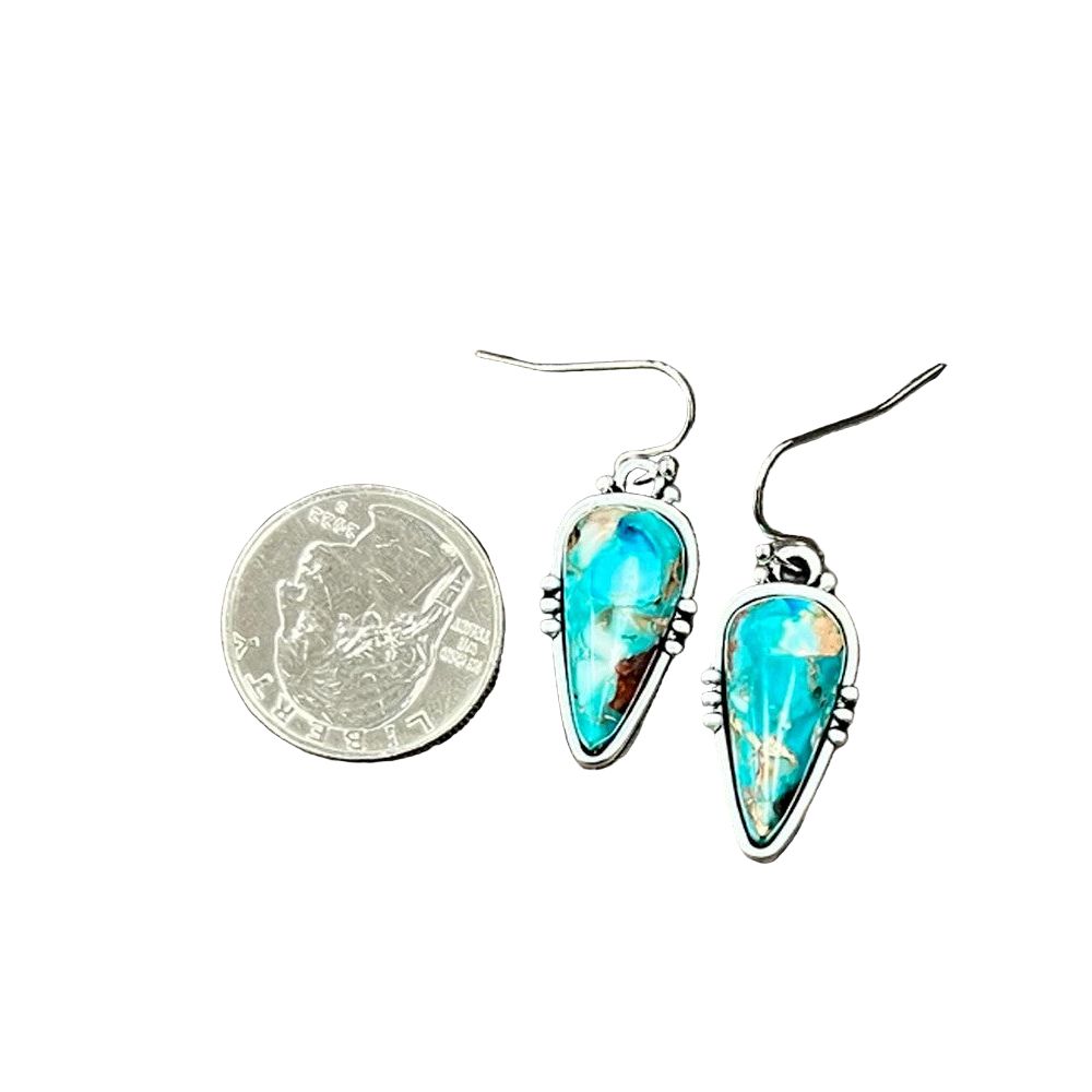 Women's Isac 1" Long Arrowhead Gemstone Earrings