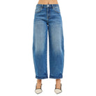 Women's Risen Slouchy Cropped Barrell Jeans PGC21419