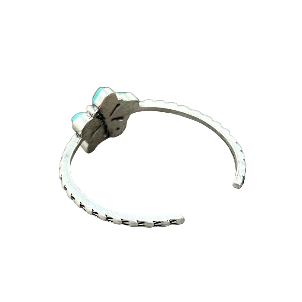Women's Isac Flower Turquoise Cuff Bracelet