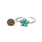 Women's Isac Flower Turquoise Cuff Bracelet