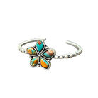 Women's Isac Navajo Gemstone "C" Cuff Bracelet