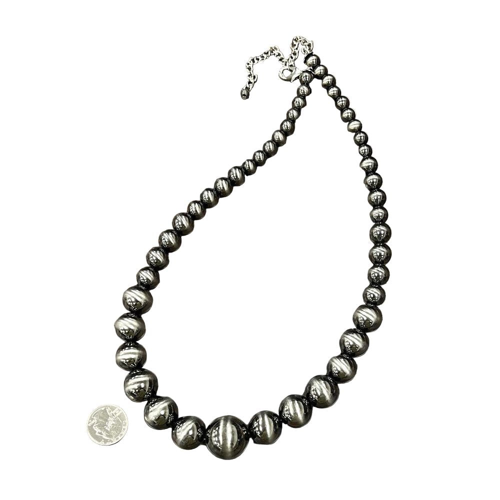 Women's Isac Handmade Very-big Graduated Polish Navajo Necklace