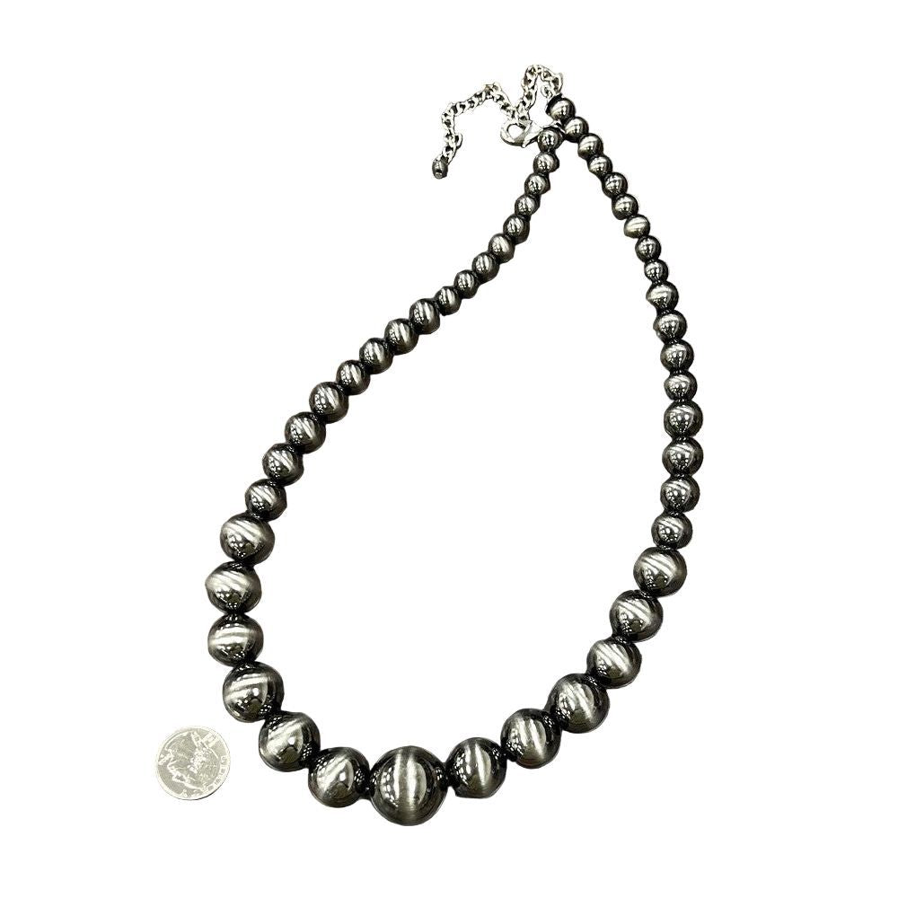 Women's Isac Handmade Very-big Graduated Polish Navajo Necklace