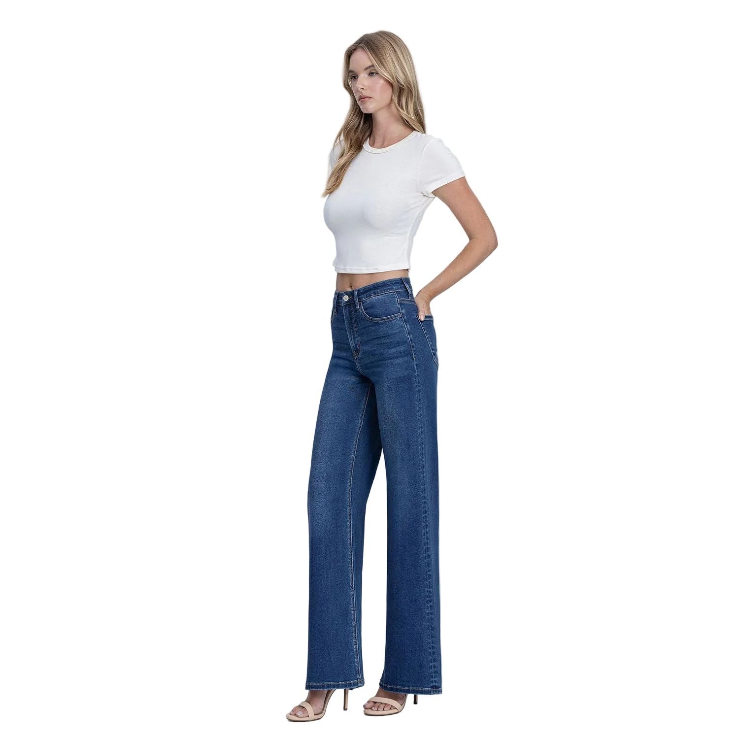 Women's Vervet Super High Rise Super Soft Wide Leg Jeans V3803
