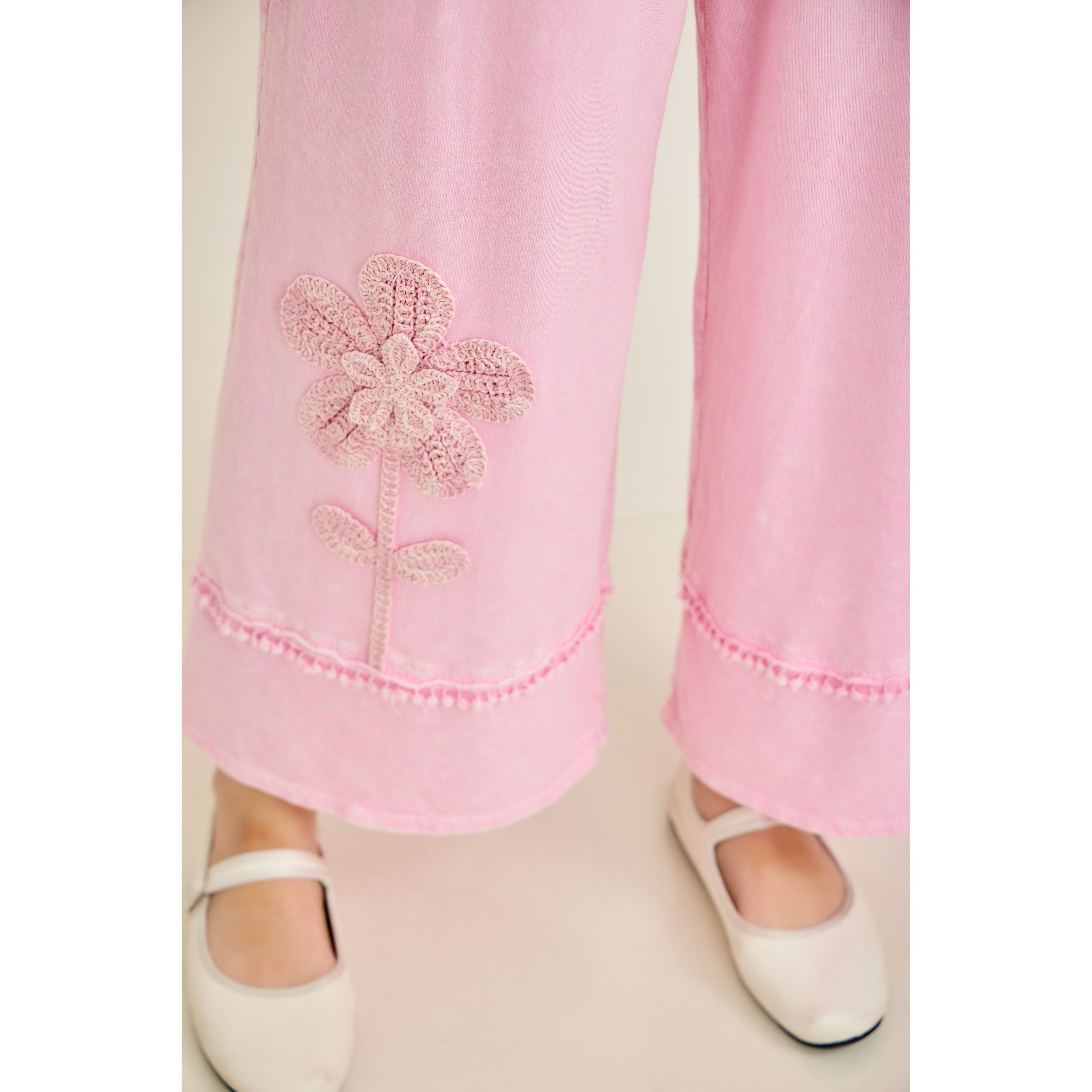 Women's Cotton Candy Mineral Washed Flower Garden Pants HP7013