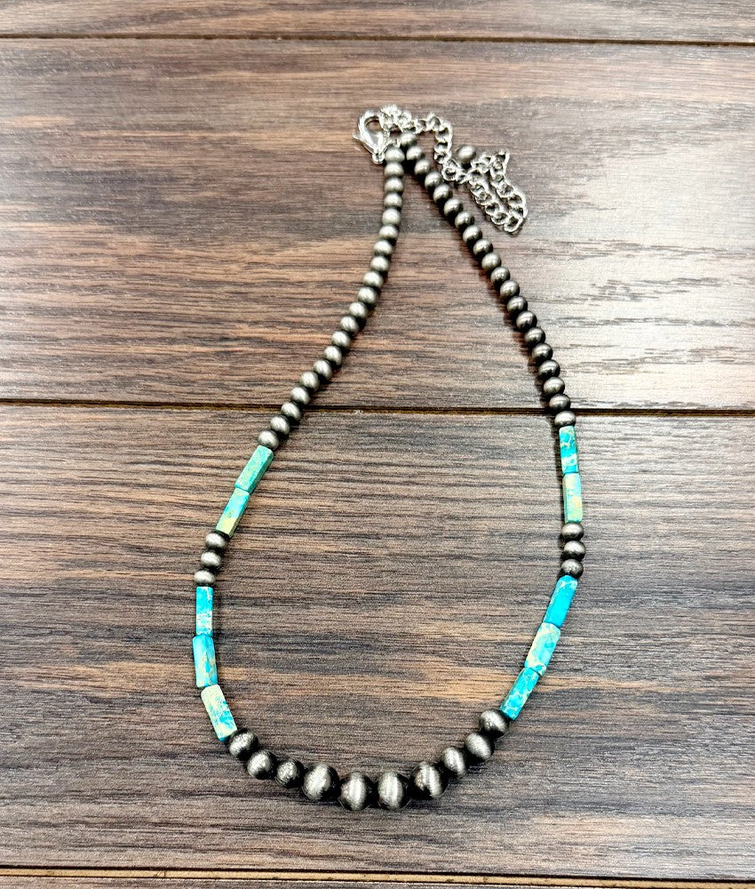 Women's Isac 18" Handmade Navajo Gemstone Necklace 739702