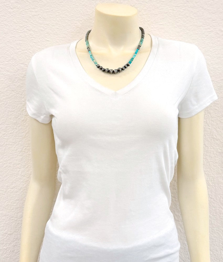 Women's Isac 18" Handmade Navajo Gemstone Necklace 739702