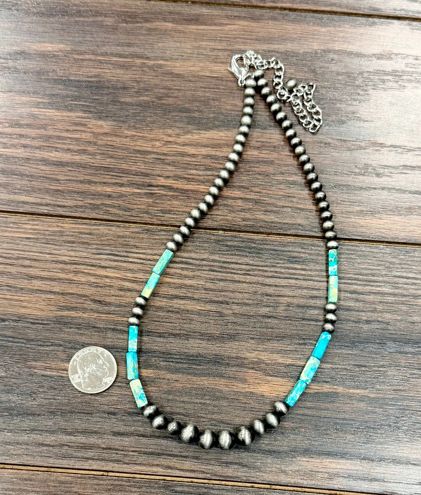 Women's Isac 18" Handmade Navajo Gemstone Necklace 739702