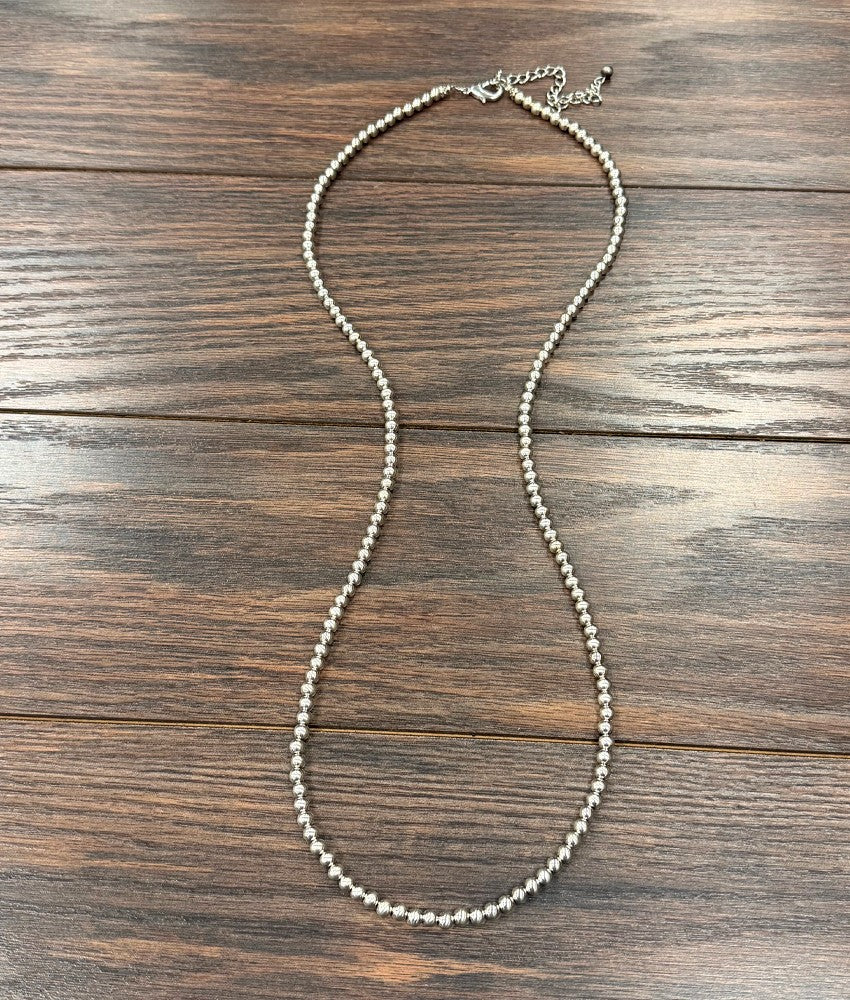 Women's Isac Western Silver-Tone Bead Necklace 739706