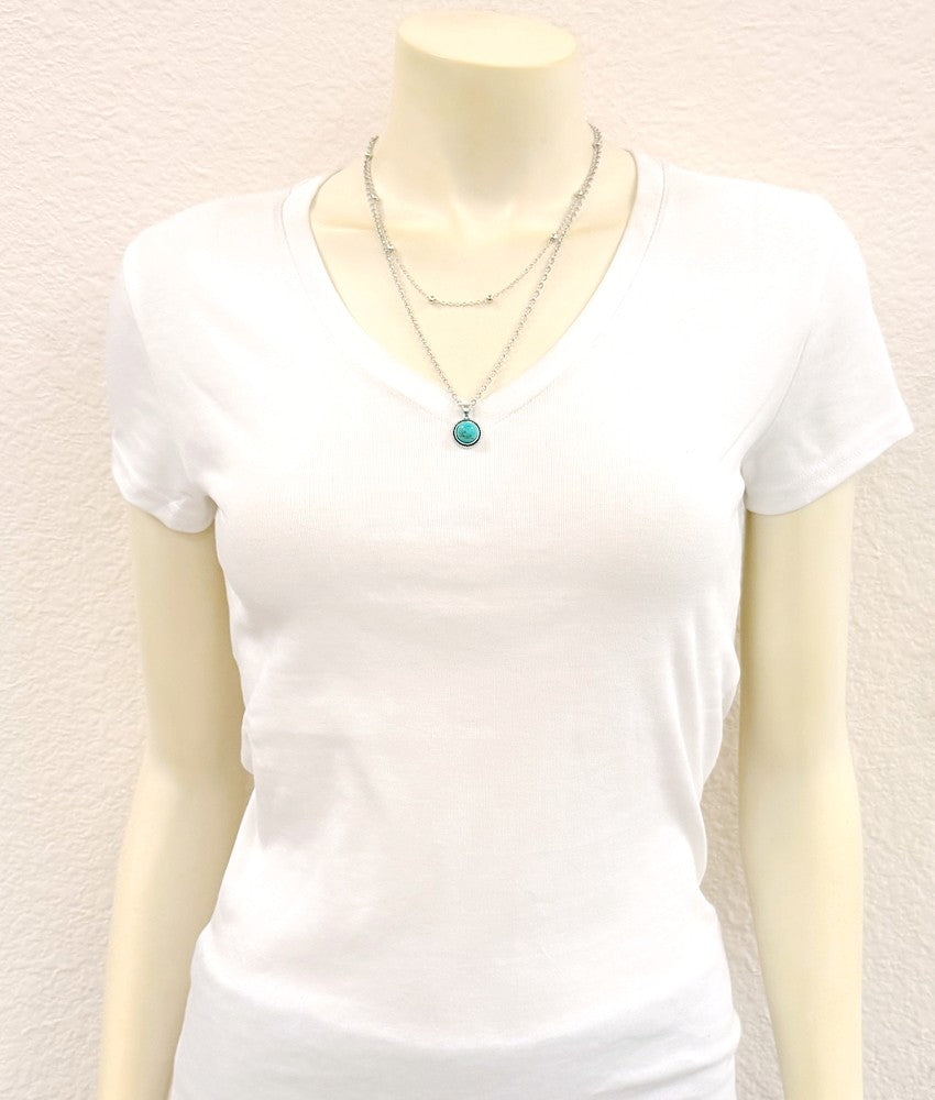 Women's Isac 20" 10mm Turquoise Strand Necklace 739719