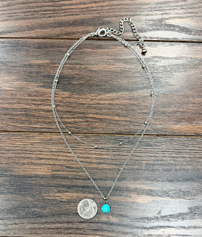 Women's Isac 20" 10mm Turquoise Strand Necklace 739719