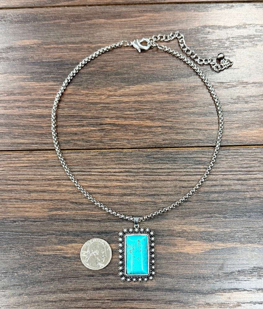 Women's Isac 16" Western Turquoise Necklace 739723