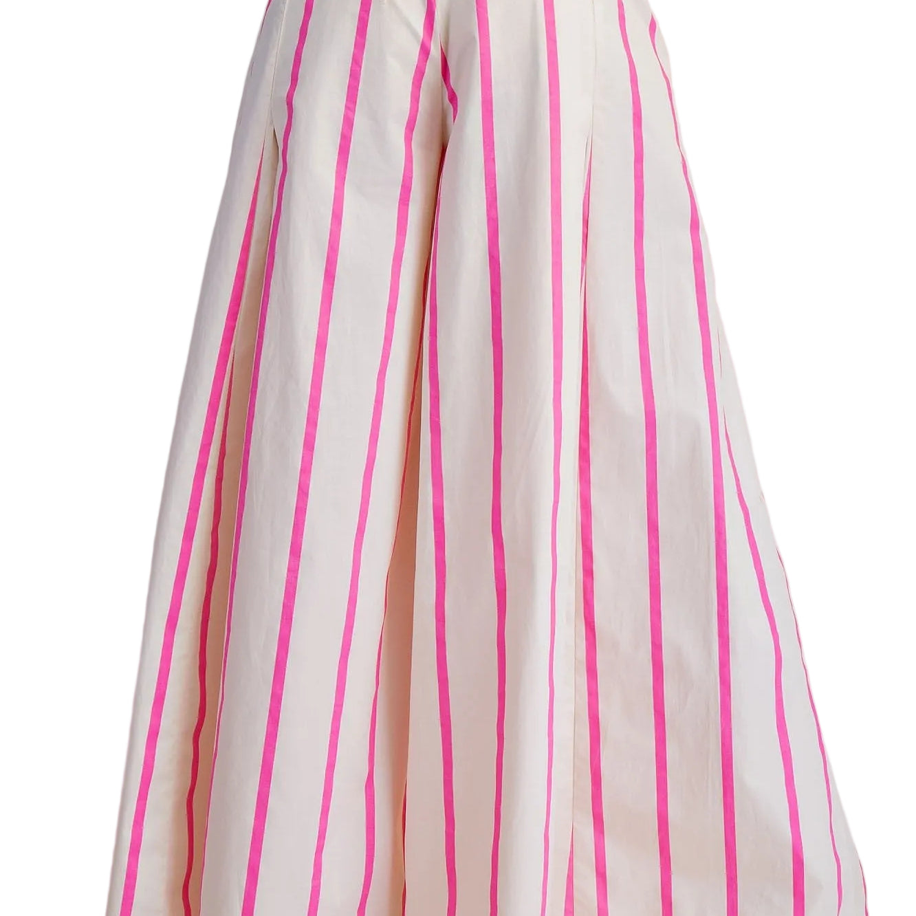 Women's Glam Hot Pink High Waist Wide-Leg Pop Color Stripe Pants P9126