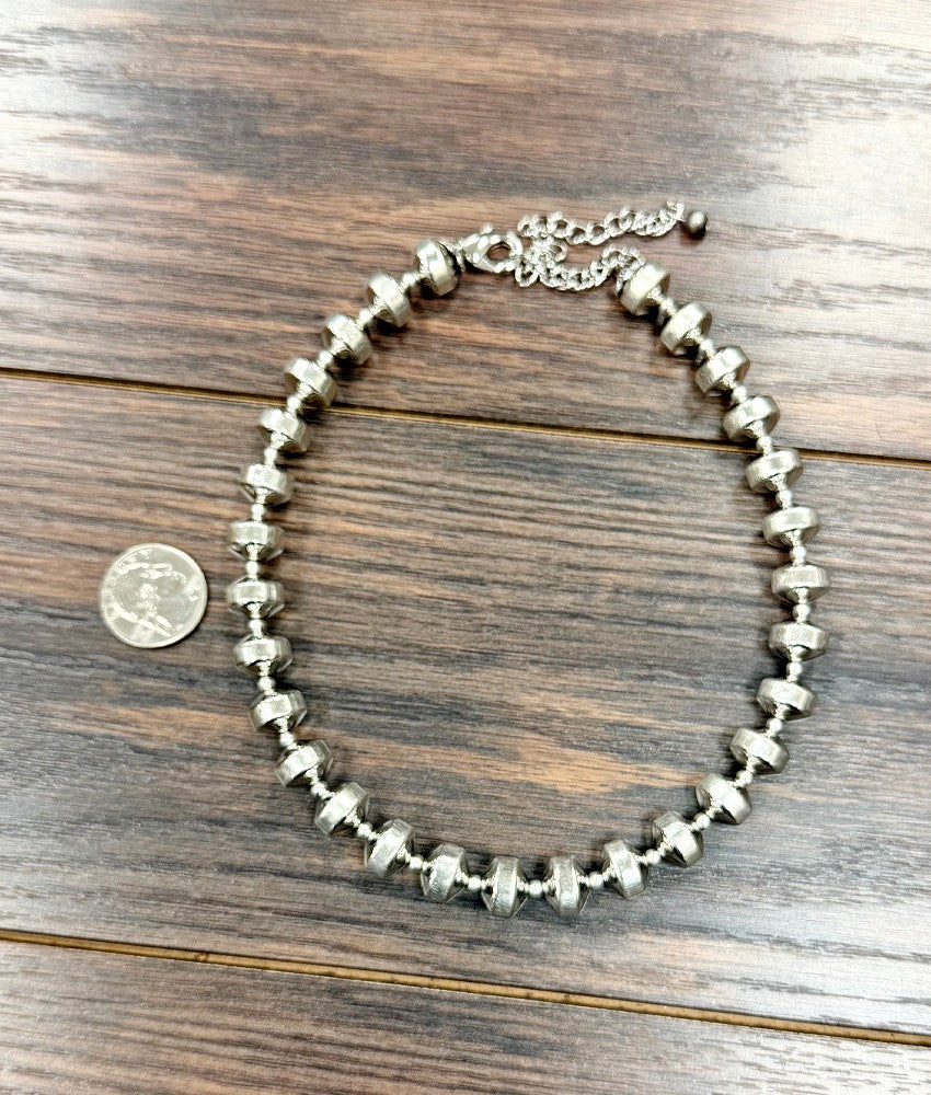 Women's Isac 15" Handmade Silver Navajo Necklace 739741