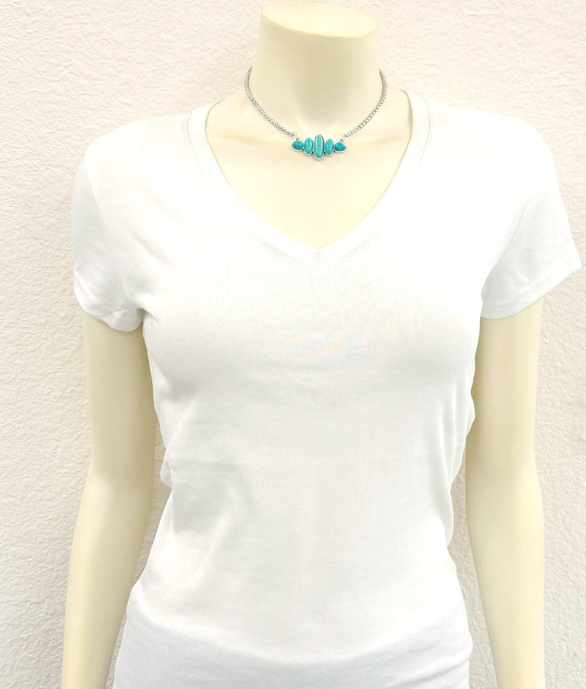 Women's Isac 15" Western Turquoise Necklace 739774