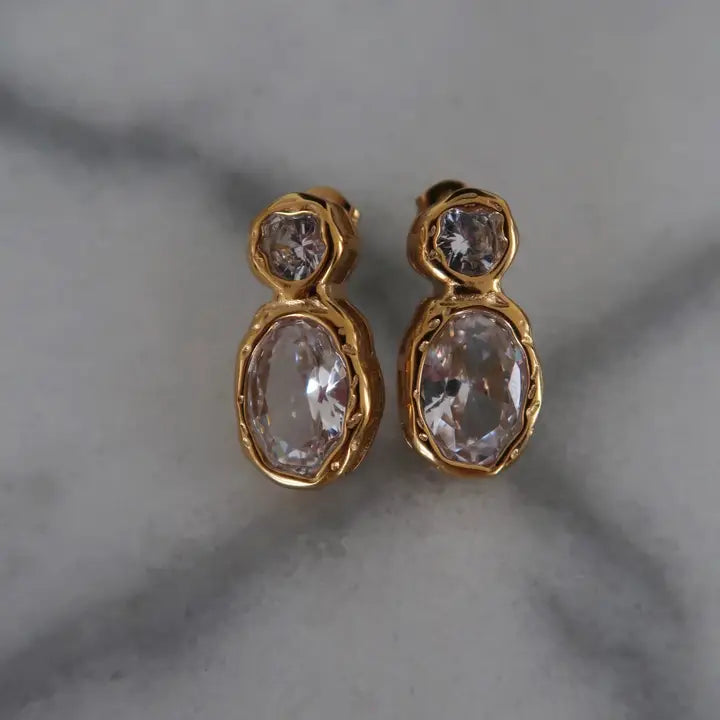 Women's Gold Serenity Earrings