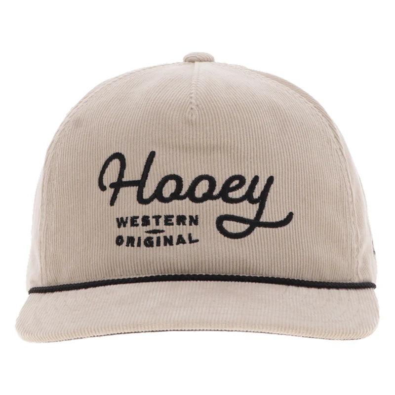 Men's Hooey Hat Cream Corduroy with Black Stitching 2560T-CR