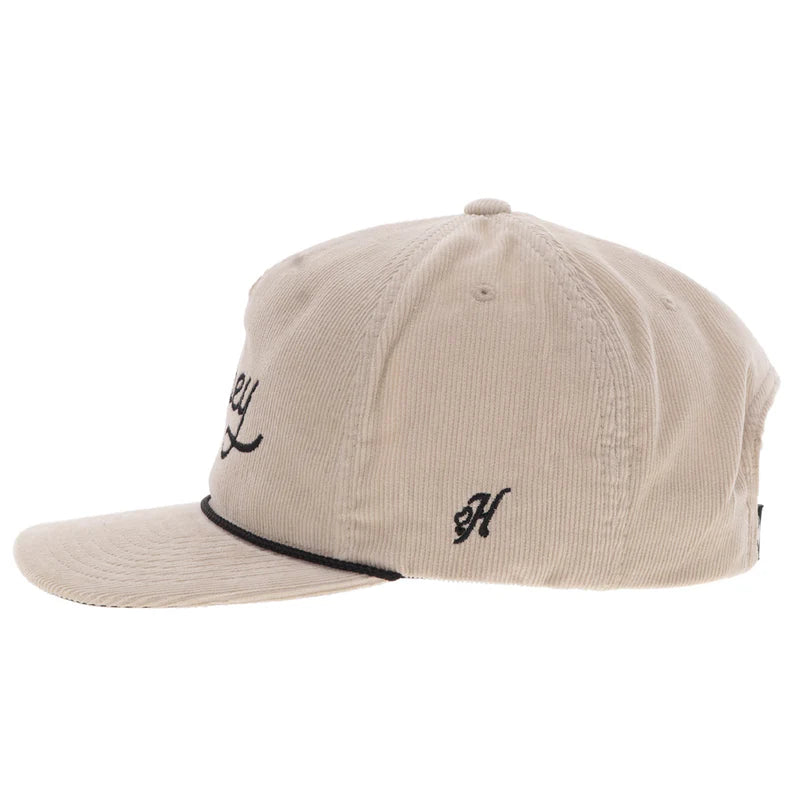 Men's Hooey Hat Cream Corduroy with Black Stitching 2560T-CR