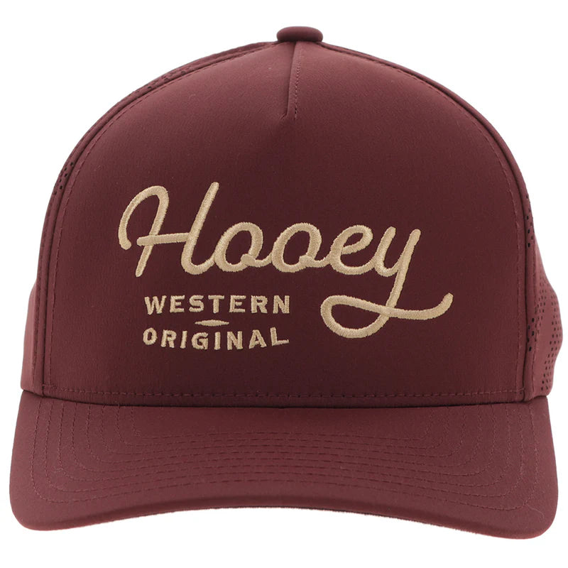 Men's Hooey "OG" Hooey Hat Maroon with Yellow Stitching 2560T-MA - Crazy House Western Wear