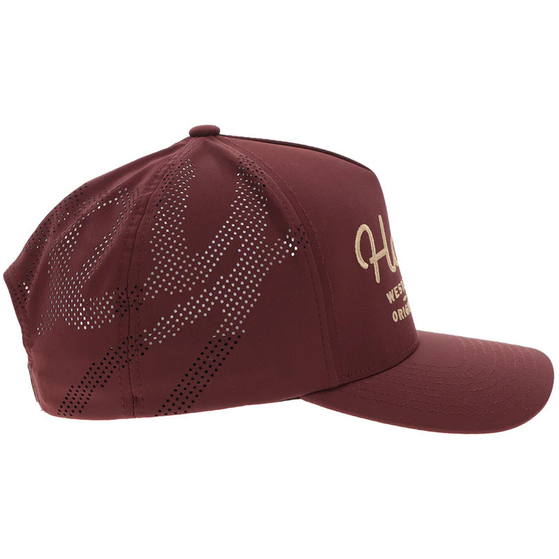 Men's Hooey "OG" Hooey Hat Maroon with Yellow Stitching 2560T-MA - Crazy House Western Wear
