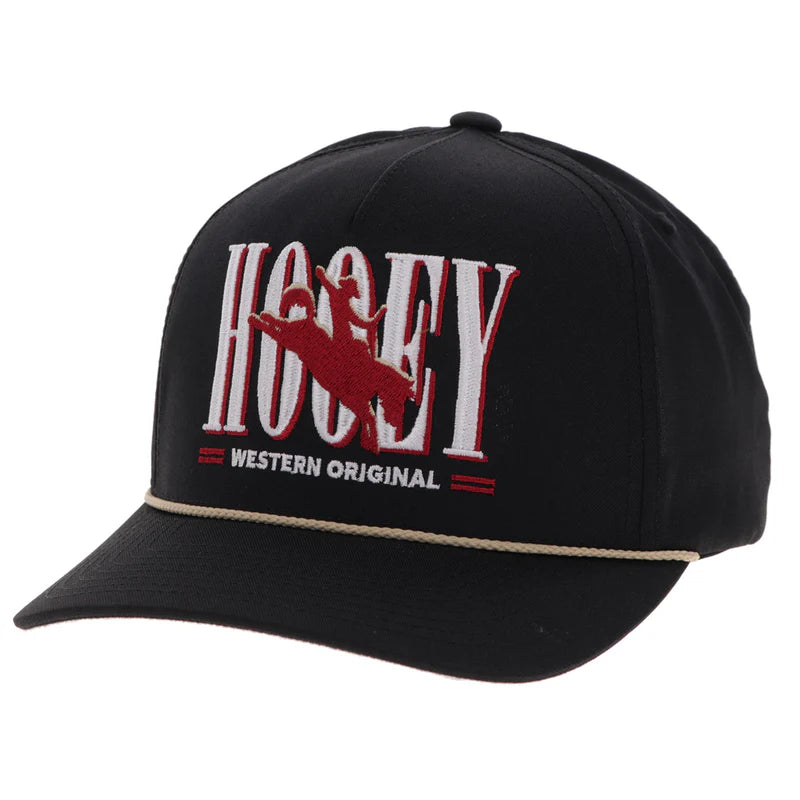 Men's Hooey "Wild Ride" Hat Black with Hooey Embroidered Logo 2569T-BK