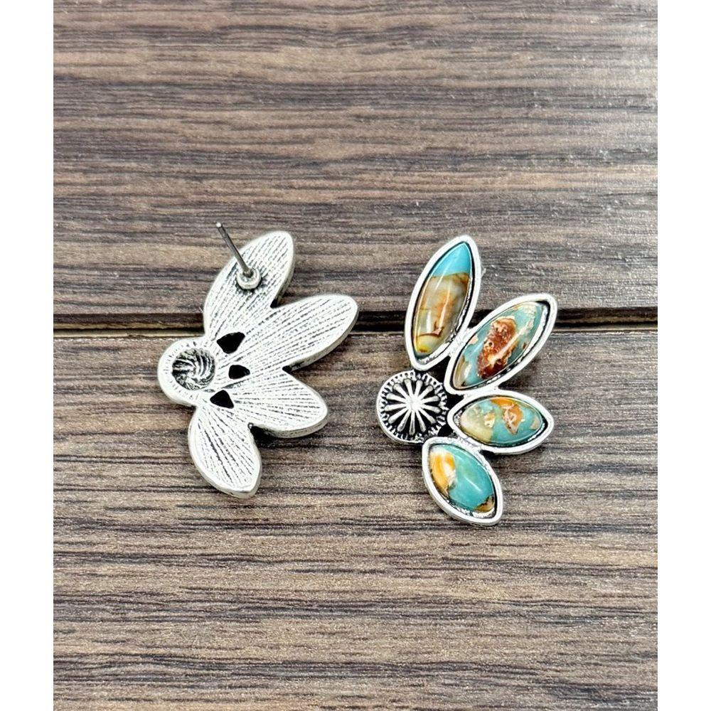 Women's Isac 1.2" Western Gemstone Stud Earrings 726651