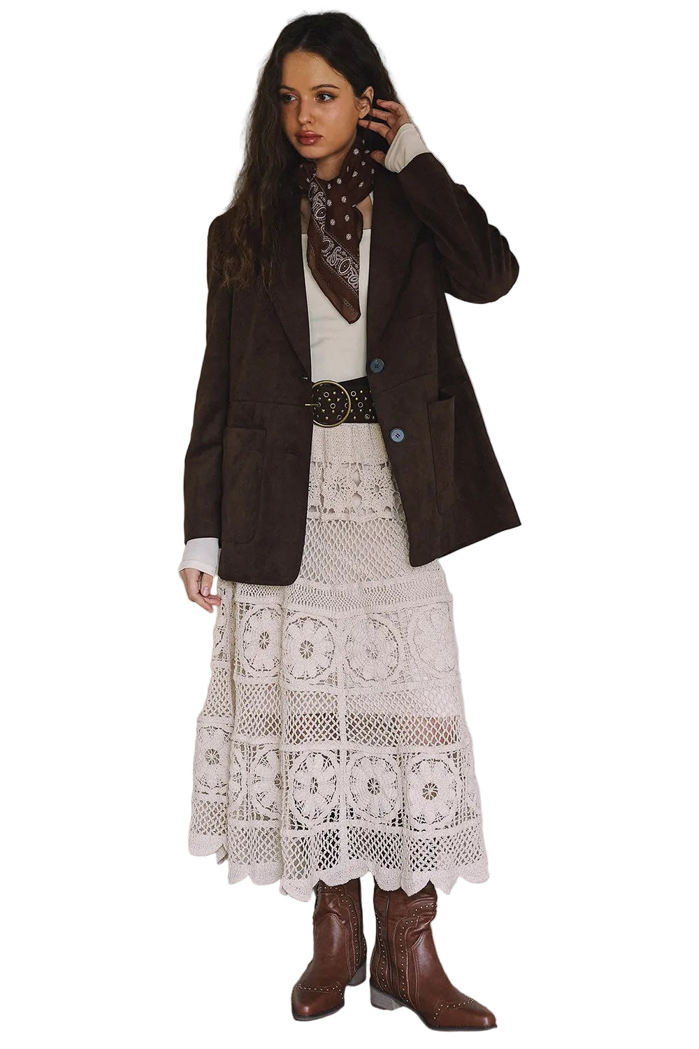 Women's Brown Suede Jacket