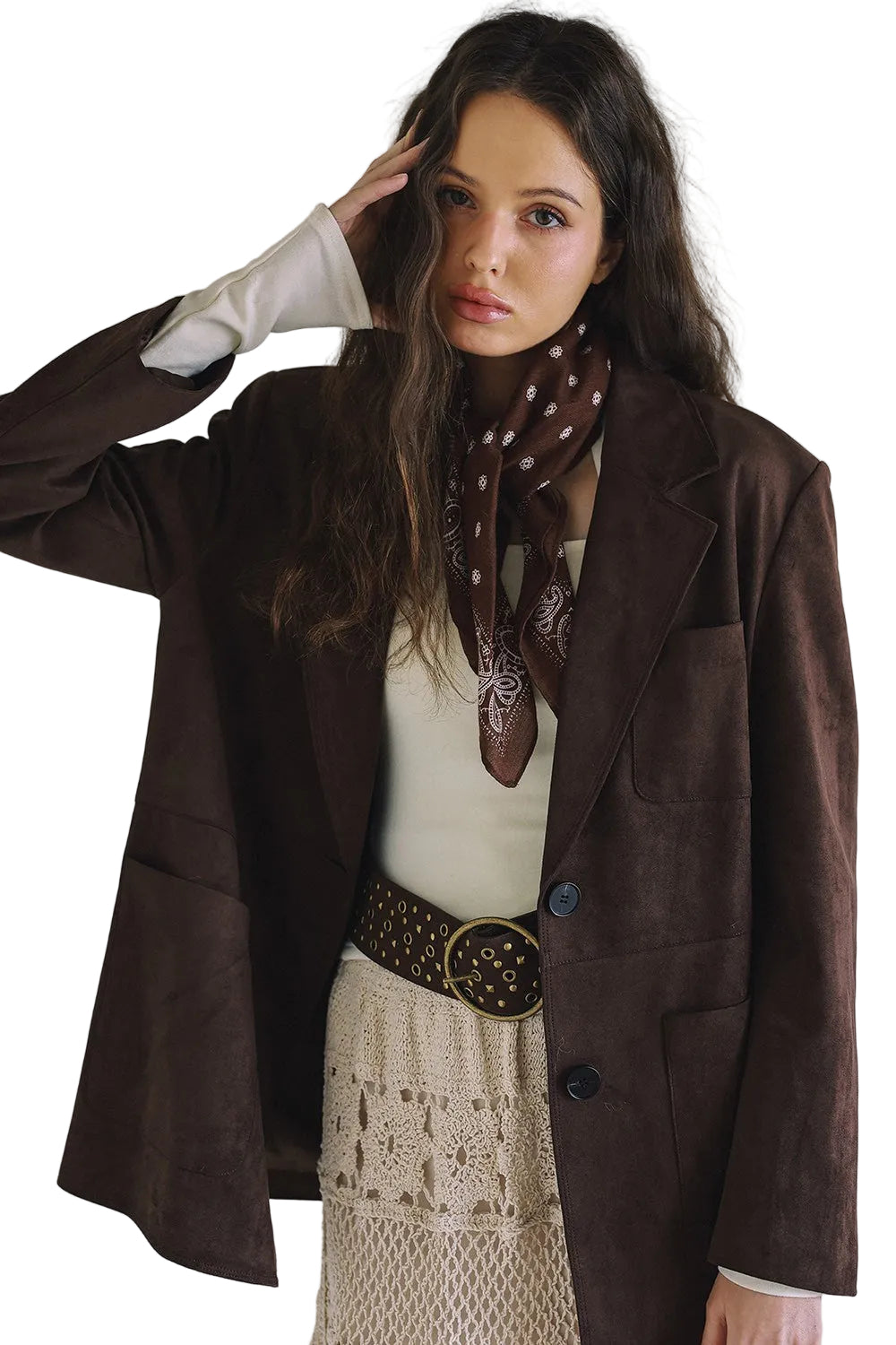 Women's Brown Suede Jacket