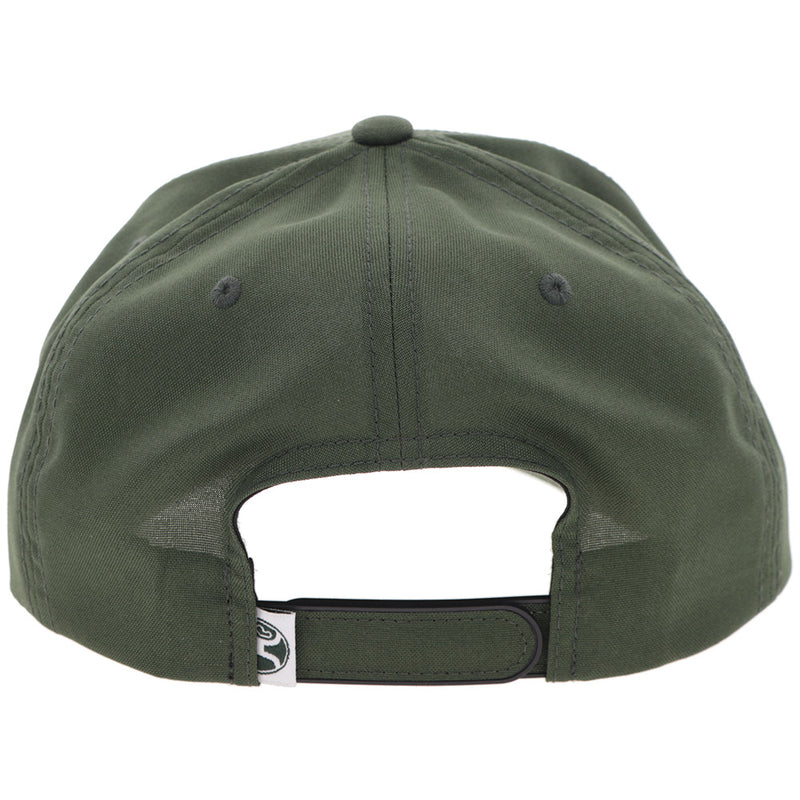 Men's Hooey "Mark Out" Cap Green with White Stitching 2601T-GR