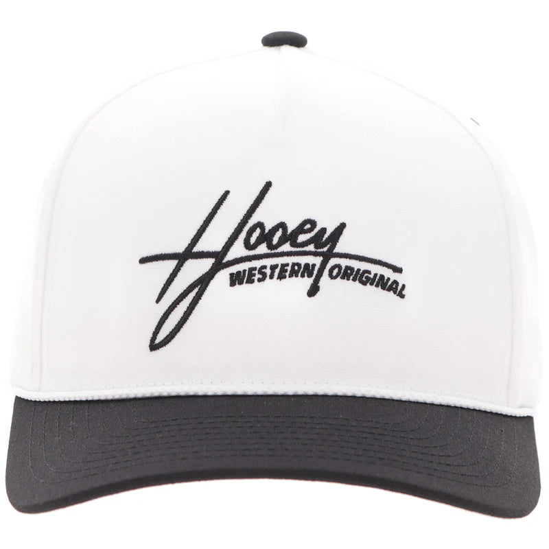 Men's Hooey White and Black "Mark Out" Cap 2601T-WHBK