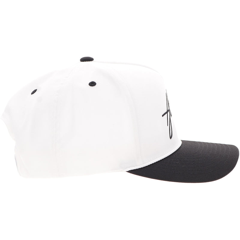 Men's Hooey White and Black "Mark Out" Cap 2601T-WHBK