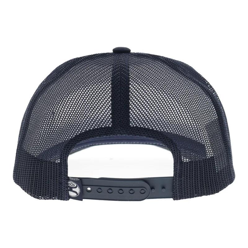 Hooey Men's White/Navy Salado 5-Panel Trucker Snapback 2604T-WHNV