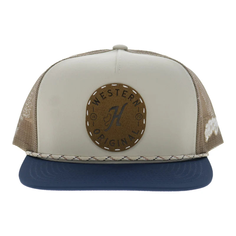 Hooey Men's Cream/Tan Spur 5-Panel Trucker Snapback 2614T-CRTN