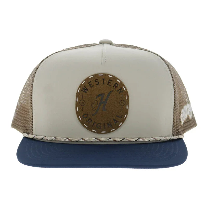 Hooey Men's Cream/Tan Spur 5-Panel Trucker Snapback 2614T-CRTN