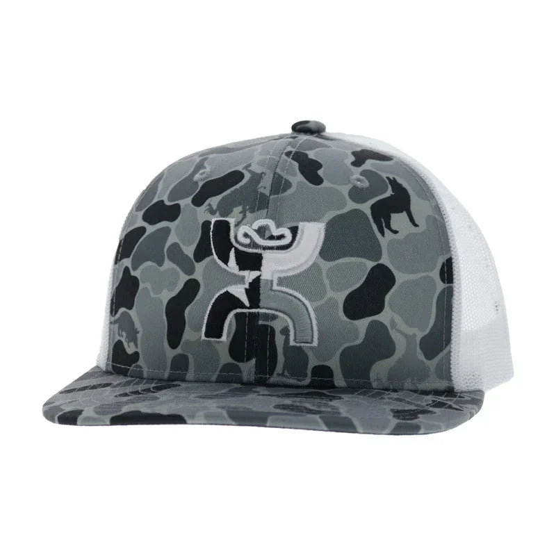 Hooey Men's Camo/White Texican 6-Panel Trucker Snapback 2620T-CAWH